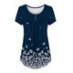 thumbnail image 3 of Camiseta de mujer Camisetas de manga corta con cuello redondo Camiseta con estampado floral Tops Blusa Regalo para mujer Pompotops hfajkhk132838, 3 of 5