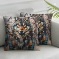 thumbnail image 3 of Acheng Boho Style Wolf Dream Catcher Throw Pillow Cover, Large Couch Pillows Case Living Room Pillow Covers Home Decor Aesthetic,Set of 2 White Two Sides Print 20x20in, 3 of 7