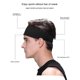 thumbnail image 5 of Banda Elástica para el Sudor para Hombres y Mujeres, Bandas para el Cabello Deportivas, Bandas para la Cabeza para Yoga, Accesorios para el Cabello Deportivos, Rap C, 5 of 5