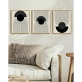 thumbnail image 4 of SHENIFY Black Boho Wall Art Geometric Decor Ready To Hang for Bedroom 11x14in3pcs Neutral Framed, 4 of 7