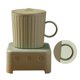 thumbnail image 4 of Taza enfriadora rápida para bebidas, cerveza, taza de enfriamiento rápido, refrigerador de escritorio para preservación del calor en dormitorio, enchufe CN, verde aguacate, 4 of 8