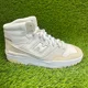 thumbnail image 1 of New Balance 650R Mid Mens Size 8 White Beige Athletic Leather Shoes Sneakers, 1 of 6