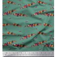 thumbnail image 1 of Soimoi Crepe Silk Fabric Colorful Bird Decor Fabric Printed Yard 42 Inch Wide, 1 of 3
