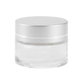 thumbnail image 1 of Ofertas Únicas 1 Pc Elegante Botella de Vidrio Crema para Baño 0.52oz Tono Plateado, 1 of 6