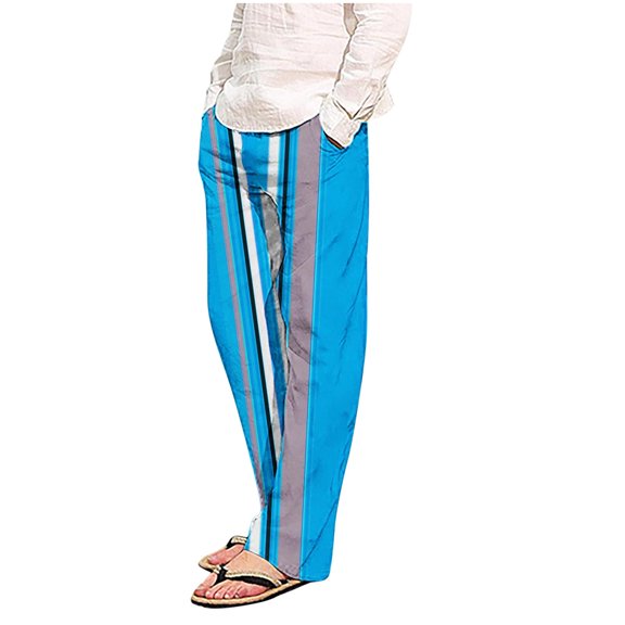 Runfenguu Mens Pants Mens Cargo Pants Fashion Men'S Casual Printing Loose Sport Pajama Pants Trousers Full Length Pants Mens Golf Pants
