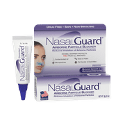 NasalGuard Airborne Particle Blocker Gel - Drug-Free Protection Against Pollutants and Irritants, Suitable for Daily Use, Made in USA (Unscented, 3 Gram Tube), Over 150 Applications