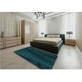 thumbnail image 5 of Ahgly Company Machine Washable Indoor Rectangle Transitional Teal Green Area Rugs, 6' x 9', 5 of 7