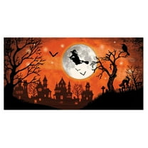 Halloween Night Scene Setters Wall Decoration Haunted House Witch