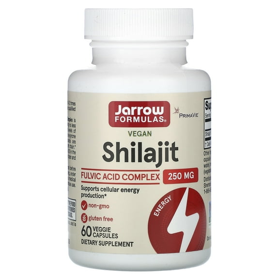 Jarrow Formulas Shilajit Fulvic Acid Complex 250 Mg, Supports Energy Production, 60 Veggie Caps