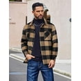thumbnail image 2 of COOFANDY Men's Flannel Shirts Casual Button Down Plaid Shirt Jacket Long Sleeve Fleece Shacket with Pockets, 2 of 6