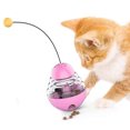 thumbnail image 2 of Vaso de bola con fugas para mascotas, palo divertido para gatos, magenta oscilante Adepaton 2034919-4, 2 of 8