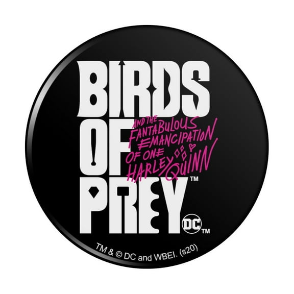Birds of Prey Movie Logo Kitchen Refrigerator Locker Button Magnet