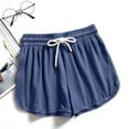 thumbnail image 2 of Annhoo Summer Biker Shorts for Women Casual Basic Drawstring Elastic Waist Shorts Comfy Workout Yoga Running Shorts, 2 of 5