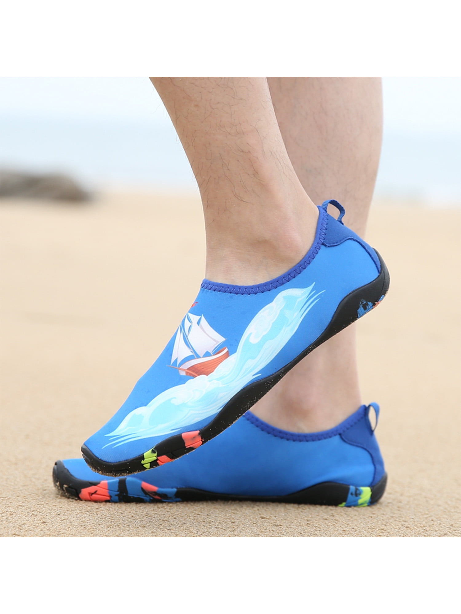 Adult Kids Aqua Boots Beach Shoes Water Wetsuit Sport Non Slip Swim Shoes Socks 