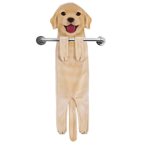 Funny Golden Retriever Dog Hand Towels for Bathroom Kitchen -Easter Mothers Fathers Dog Mom Dad Gifts for Women Men Teens Kids- Cute Towels Decor Valentines Housewarming Birthday Gifts Ideas