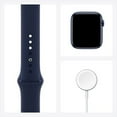 thumbnail image 4 of Apple Watch Series 6 GPS + Cellular, 44mm Blue Aluminum Case with Deep Navy Sport Band - Regular, 4 of 5