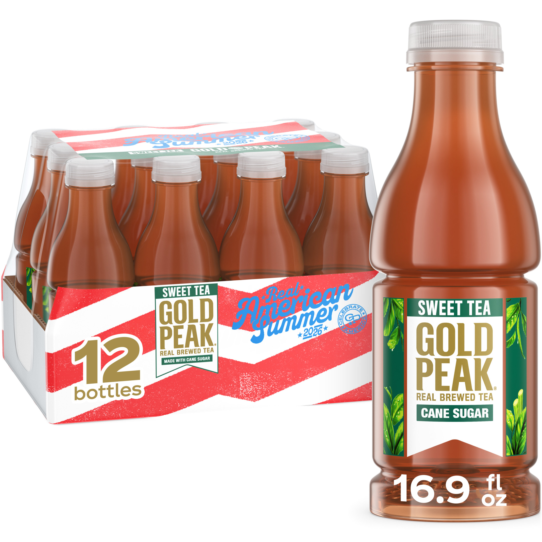 Gold Peak Iced Tea, Sweet Tea Bottles, 16.9 fl oz, 12 Pack