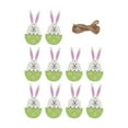 thumbnail image 2 of Adornos colgantes de madera BLESIY 10 Unids Huevo de Pascua, 2 of 8