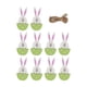 thumbnail image 2 of 10x decoraciones colgantes de madera para Pascua, decoraciones para árboles, letreros decorativos artesanales para decoraciones del hogar, colgantes Verde Macarena colgante de huevo de pascua, 2 of 8