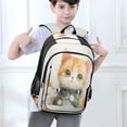 thumbnail image 6 of Backpack 12.9 *5.1 * 17.7 Inches Outing Backpack, Shopping Backpack, Travel Backpack Little Orange Cartoon Cat, 6 of 7