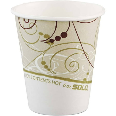 SOLO 6 Oz Paper Hot Drink Cups, 1000 count