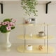 thumbnail image 5 of Organizador de baño con portavasos de acrílico | Porta cosméticos de plástico transparente de tres niveles | Estante de escritorio para maquillaje, artículos de tocador, cocina y oficina | B, 5 of 5