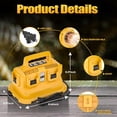thumbnail image 3 of 【Simultaneously Charging】 6-Port Fast Charging Station for De*walt 20V/60V Battery,Replacement for DCB104, DCB102, DCB112, DCB117, DCB118 Charger, 3 of 7