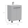 thumbnail image 7 of Newboti Furniture Sienna 2-Door Rectangle Freestanding Vanity Cabinet White 27465, 7 of 7