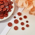 thumbnail image 4 of 300Pcs 5 Sizes Brown Color Wooden Buttons 4 Hole Round Bulk Buttons Mixed Sewing Buttons Craft Buttons for Sewing Clothing Shirt Sweater Coats Suits DIY Decoration Brown, 4 of 7