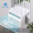 thumbnail image 3 of FREE VILLAGE 10,000 BTU U-Shaped Window Air Conditioner Unit Cools up to 450 Sq.Ft.with 6 Modes 24H Timer,Ultra Quiet Window AC Units with Full Window View,Energy Saving,Easy to Install,White, 3 of 7