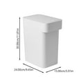 thumbnail image 2 of HEMOTON  Slim Trash Can Garbage with Lid Press Bathroom Office, 2 of 8