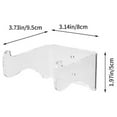 thumbnail image 1 of Paquete de 2 colgadores de pared para guitarra Foohvr acrílico transparente, 1 of 5