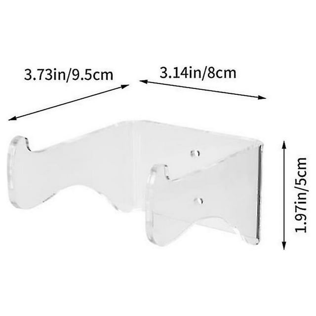 Paquete de 2 colgadores de pared para guitarra Foohvr acrílico transparente