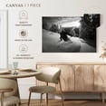 thumbnail image 4 of Elephant Stock Snow Skiing Wall Art - Horizontal Canvas Wall Art - Living Room Wall Decor - Sports Canvas - Black And Gray Decor - 12" x 8", 4 of 7