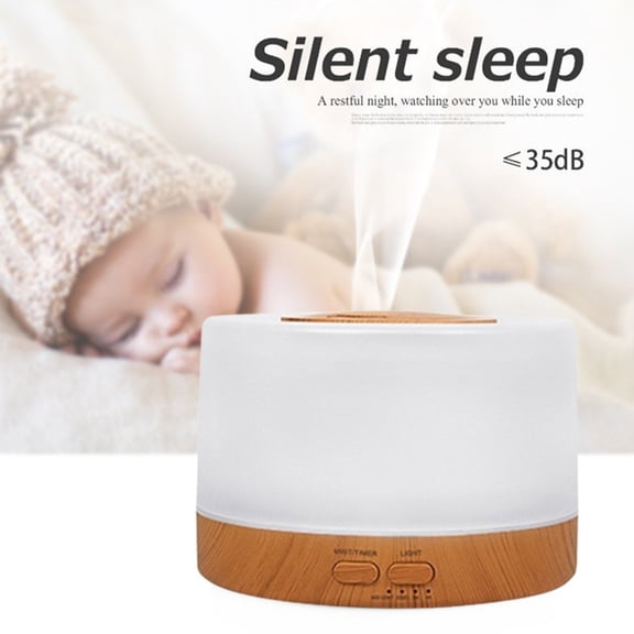 Goowood 700ml Essential Oil Diffuser Humidifier for Bedroom Large Room Aromatherapy Diffusers for Home with Remote 7 Color Lights Timer