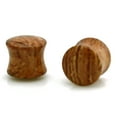 thumbnail image 3 of Tioneer Dark Brown Organic Wood Ear Expander Plugs Body Jewelry, 3 of 4