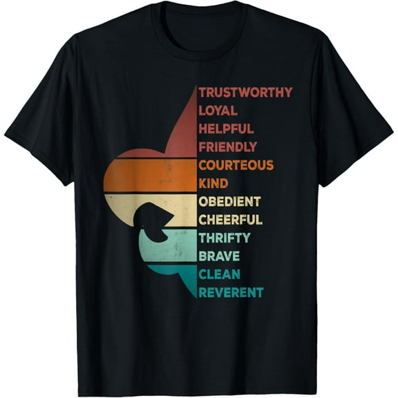 Cool Retro Vintage Style Scouting Law Mens T-Shirt