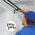 thumbnail image 2 of 3 PCS Double curtain rod with heavy metal curtain pole, 2 of 3