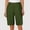 Army Green, variant on FAHXNVB Bermuda Shorts for Women Loose High Waist Stretch Knee Length Shorts Summer Casual Shorts with Pockets