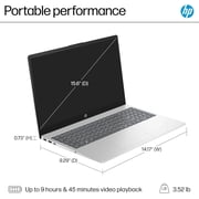 HP 15.6 FHD Display Touchscreen Laptop Computer, Intel i7 1355U, Intel Iris Xe Graphics, Windows 11 Pro, Wi-Fi6, Bluetooth, Accessoires (16GB RAM + 1TB SSD)