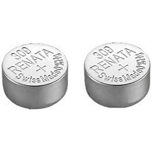 Renata 309 Single Watch Battery Swiss Made Silver Oxide 1.5 V (2 Batteries, 09 or SR754SW)