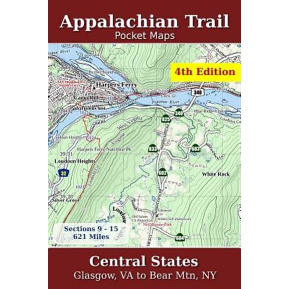Pre-Owned Appalachian Trail Pocket Maps Central States