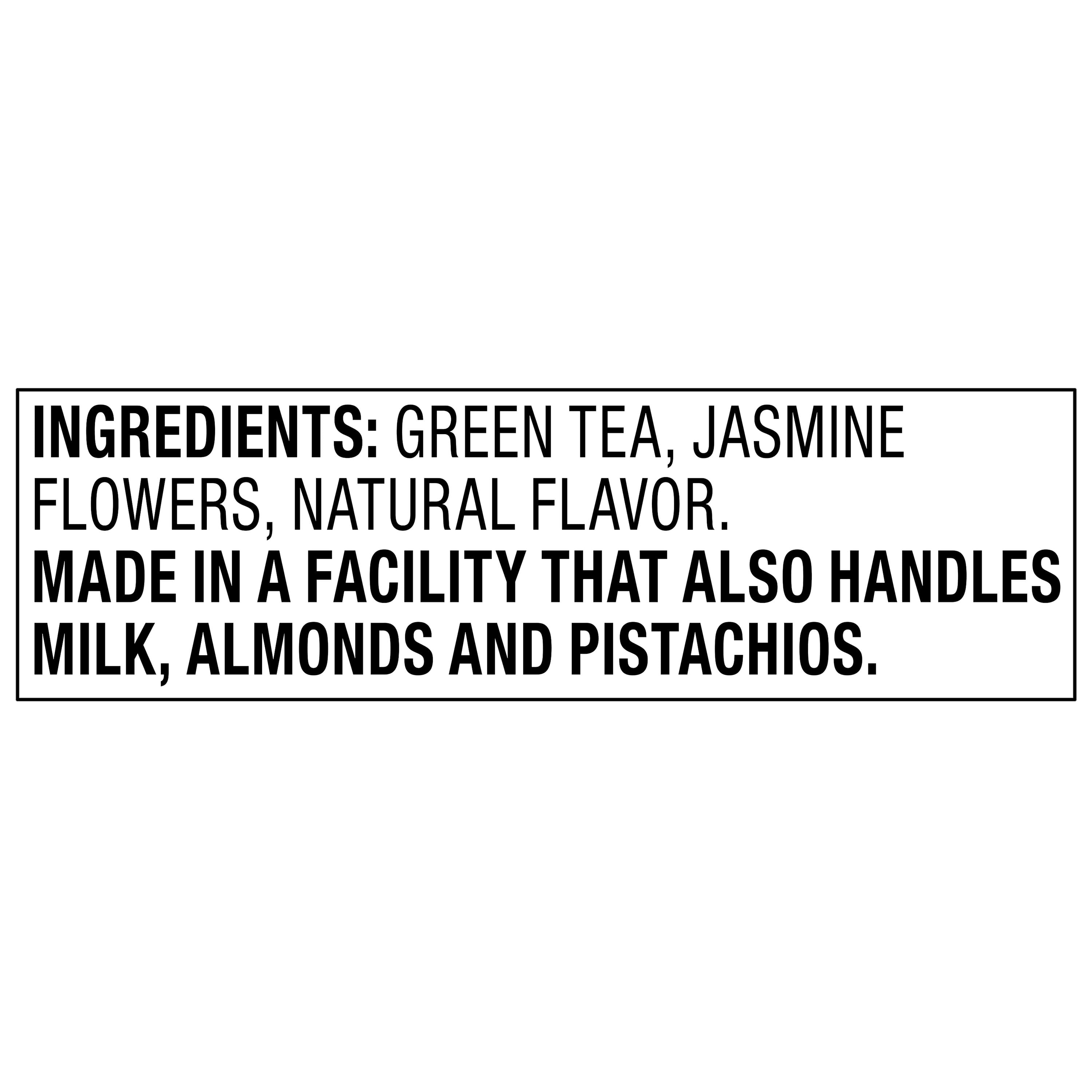 (6 pack) bettergoods Jasmine Green Tea Bags, 1.41 oz, 20 Pyramid Sachets