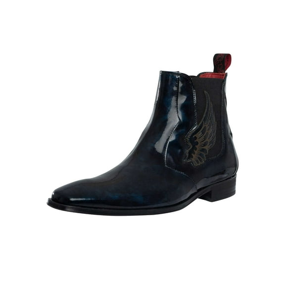 Wings Leather Chelsea Boots, Blue