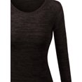 thumbnail image 3 of FashionOutfit Women's Marled Loose Knit Sweater with Adorable colors, 3 of 3