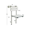 Hanging Shower Seat with 18” Grab Bar ADA Compliant Shower Chair