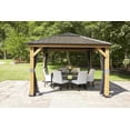 thumbnail image 1 of hometrends 10 ft. x 10 ft. Hard Top Cedar Gazebo, 1 of 9