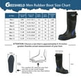 thumbnail image 5 of GIEESHIELD Men's Rubber Work Boots with Steel Toe & Shank, Waterproof & Anti-Slip, 6mm Neoprene, Durable Rubber Boot for Construction, Farming, Manufacturing, Size 8, 5 of 7