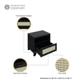 thumbnail image 4 of Manhattan Comfort Sheridan Nightstand made from Engineered Wood in Black, 4 of 11