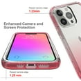 thumbnail image 3 of Mantto iPhone 12/12 Pro Max Case, 360 Full Body Cover Clear Bumper Protection Case - Shock Proof edges Slim Hybrid Back Silicone Rubber TPU Bumper Gradient Phone Case for iPhone 12/12 Pro Max - Red, 3 of 6
